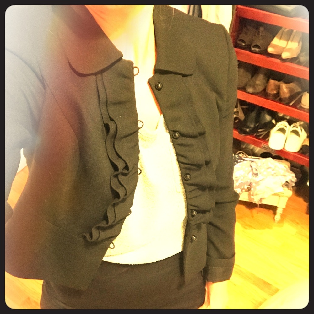LOFT 2P women’s black blazer